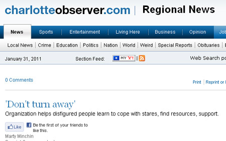 Charlotte Observer Article Facing Forward Inc Article Published in Charlotte Observer